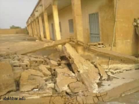 مبنى إعدادية بوسطة ألحقت به السيول أضرارا بالغة ـ (الأخبار)