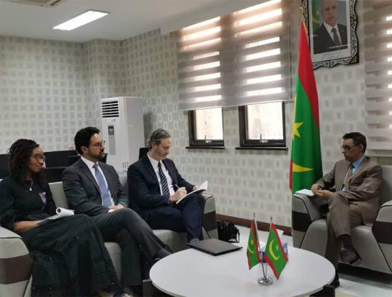 وفد صندوق النقد الدولي خلال لقائه مع وزير الاقتصاد والتنمية المستدامة